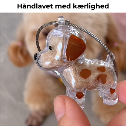 Pelsminde™ – Nøglering Med Din Hunds Ægte Pels