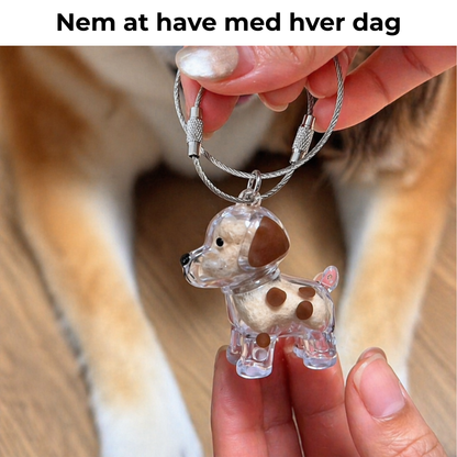 Pelsminde™ – Nøglering Med Din Hunds Ægte Pels