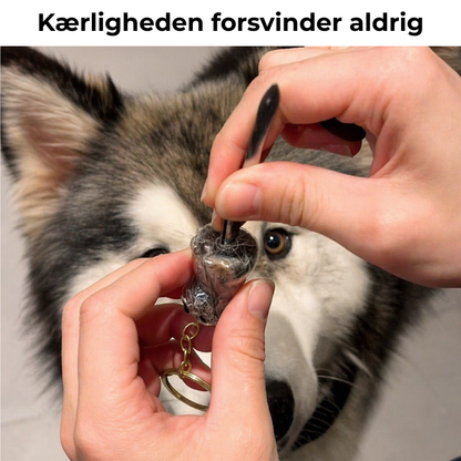 Pelsminde™ – Nøglering Med Din Hunds Ægte Pels