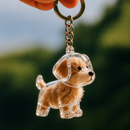 Pelsminde™ – Nøglering Med Din Hunds Ægte Pels